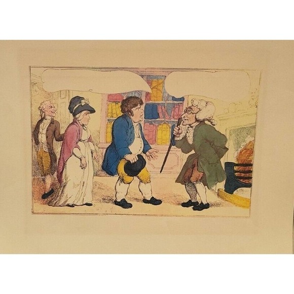 Thomas Rowlandson A Visit to the Doctor Print - Picture 1 of 3